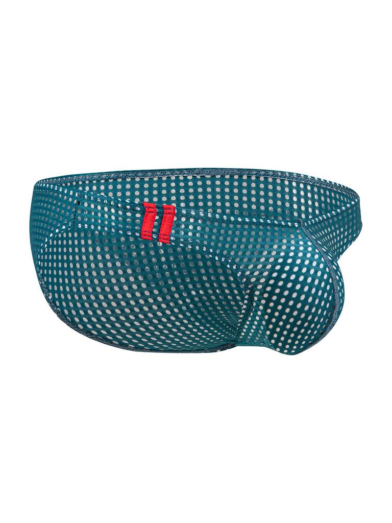 Men's Mesh Net Yarn Sexy Low-Rise Triangle Briefs - Japanese & Korean Style E-096