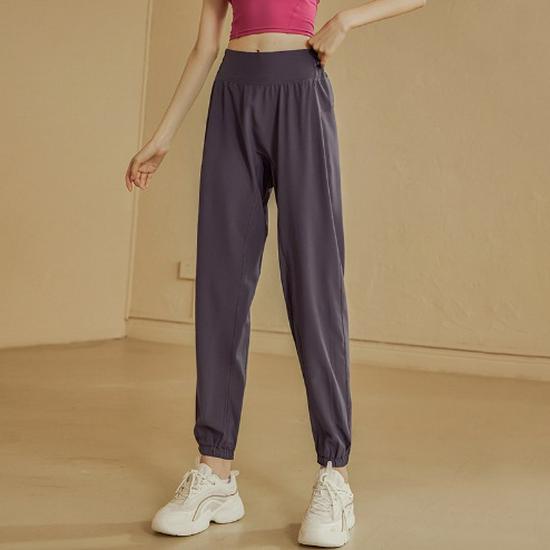 

Женские джоггеры с высокой посадкой, быстросохнущие - Эластичный пояс, свободный крой, брюки для йоги и бега XXL (for 145-160 kg)