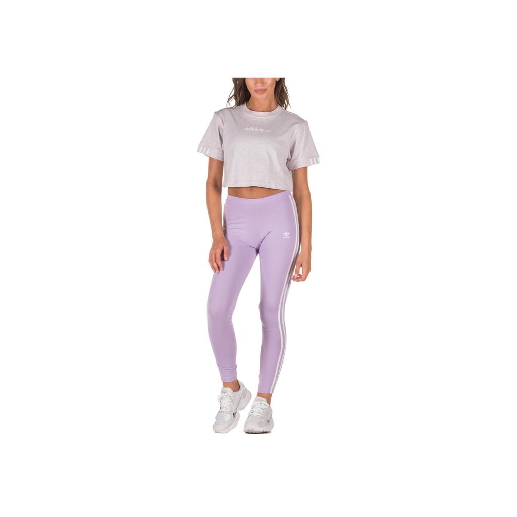 Adidas Originals Coeeze Cr Tee Letter Print Round Neck Pullover Short Loose Short Sleeve T-Shirt Women Tops Beige DU2341