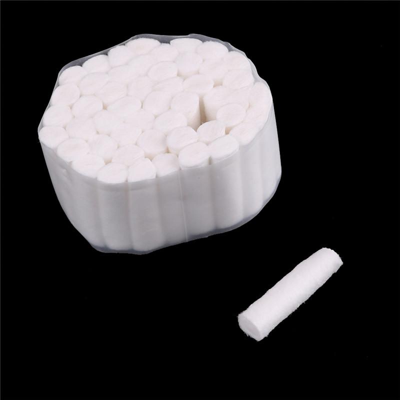 50 Pcs Dental Disposable High Absorbent Cotton Fibers Soft Rolls Pliable 10*38Mm
