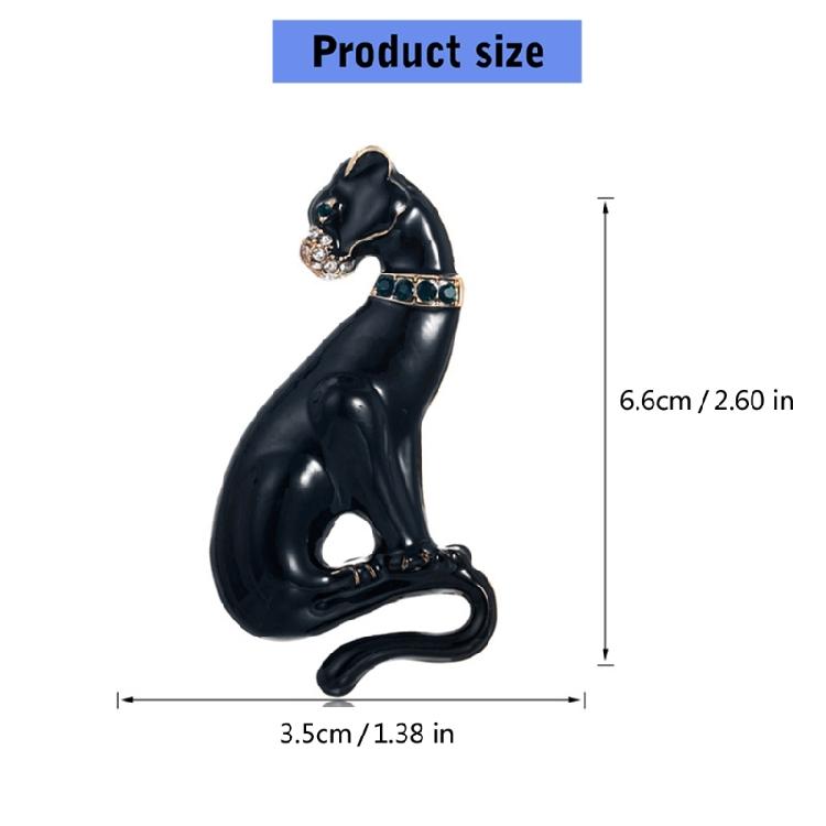 Panther Inspired Brooch Zinc Alloy Crafted Accessory Versatile For And Fashionable Individuals
