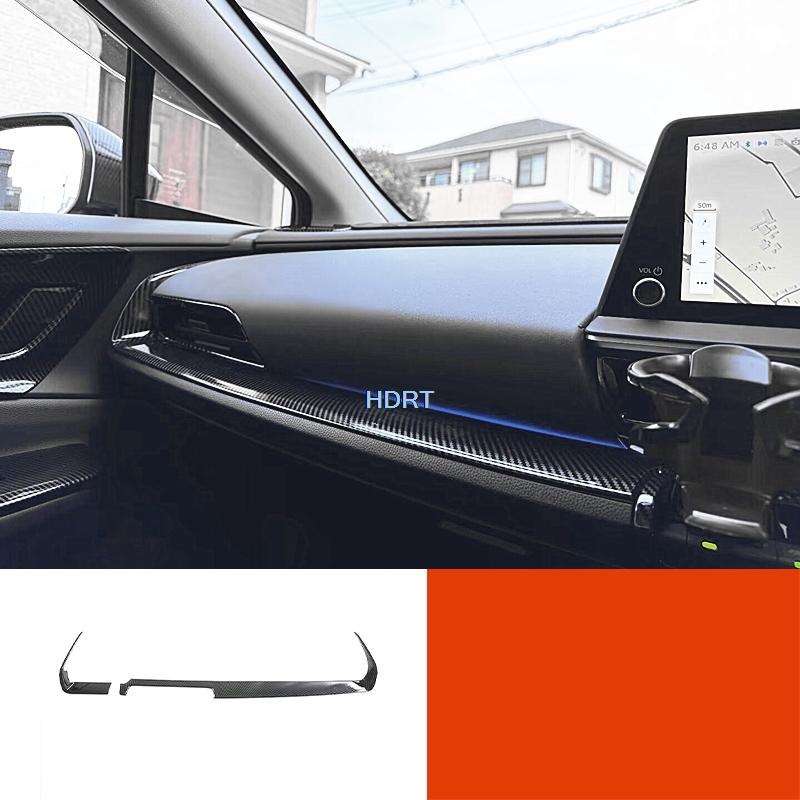 Car Gear Shift Window Lift Switch Panel Vent Outlet Steering Wheel Cover Carbon Fibre Interior For Toyota Prius 60 Series  +