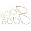 20pcs Waterdrop Closed Frame Charms Drop Rings Pendant Stainless Steel Gold Plated For DIY Jewelry Makings Accessories