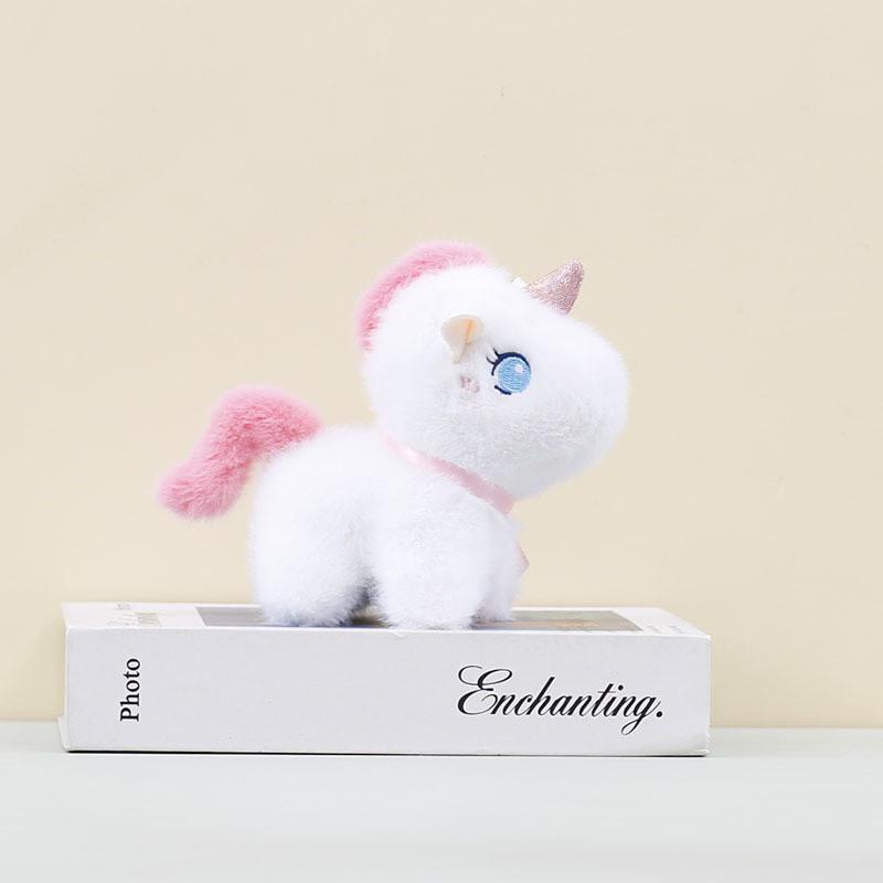 Plush Toy Cartoon Unicorn Plush Pendant Pony Bag Pendant Keychain Gift Holiday
