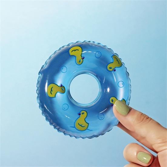 2Pcs Dollhouse Swim Ring Realistic Good Sealing PVC Cute Mini Doll