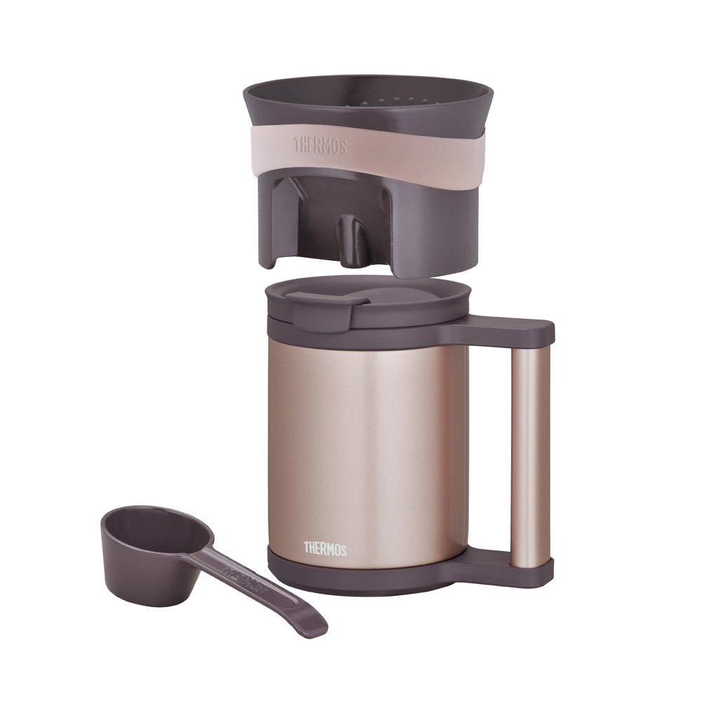 THERMOS Vacuum Insulated Mug Coffee Dripper 280ml Cacao CAC & JCP-280CD