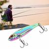5PCS With 3D Eyes Fishing Blade Bait Zinc Alloy Swimbait Lure Durable Vib Blade Lure  For Walleye