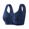 Floral Front Button Wireless Comfort Everyday Bra