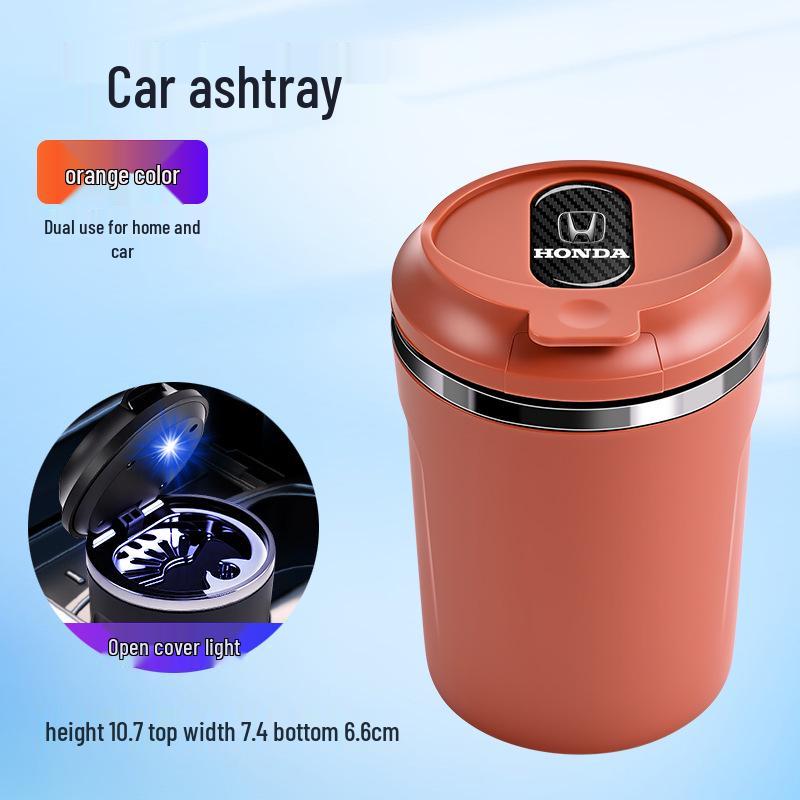Honda Car Ashtray with Light for XRV, CRV, Accord, Fit, Civic, and Odyssey Models
