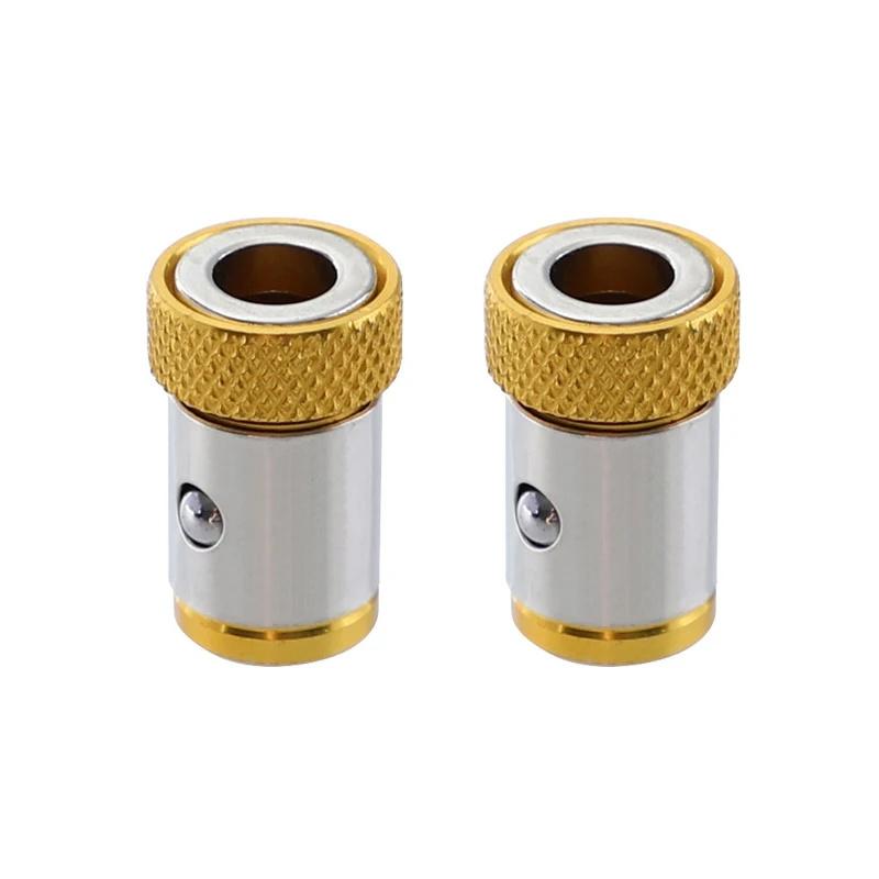 1/2/3pcs Magnetic Ring Cross Phillips Screwdriver Bit Holder 6.35mm 1/4 Universal Alloy Anti-corrosion Strong Magnetizer