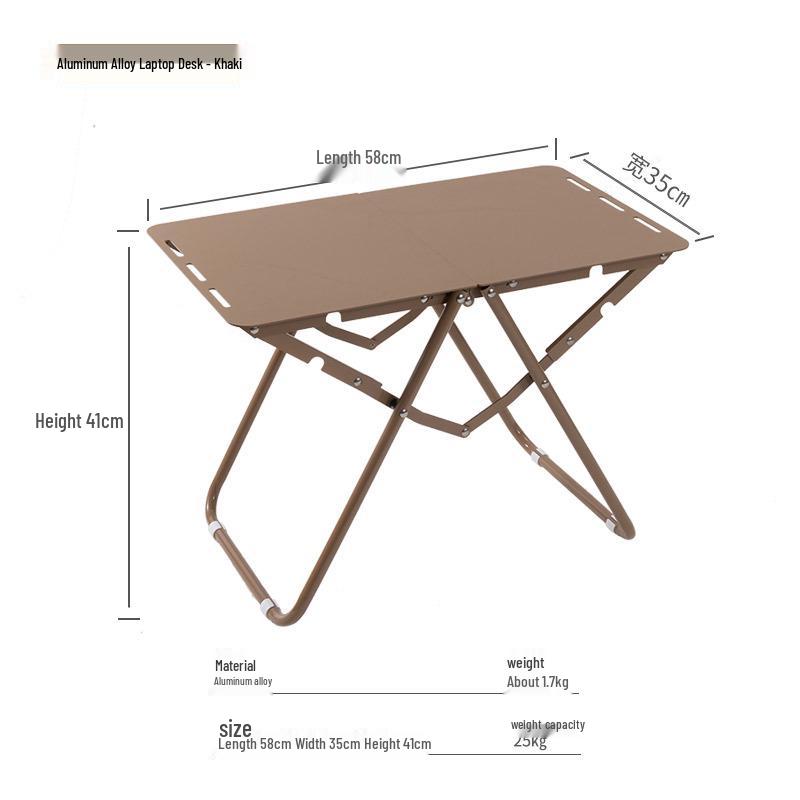 

Collapsible Aluminum Camping Table for Outdoors, Picnics, Tea, and BBQs хаки