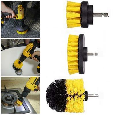 3 Stück / 1 Stück Power Scrubber Elektrischer Bohrer Pinsel Fliesen Boden Glas Reinigungswerkzeug