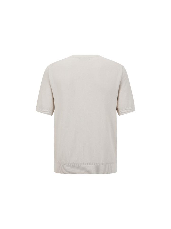 AND Z Men'S) Fine Texture Round Neck Short Sleeve Knit_Bzf2Er1103Be