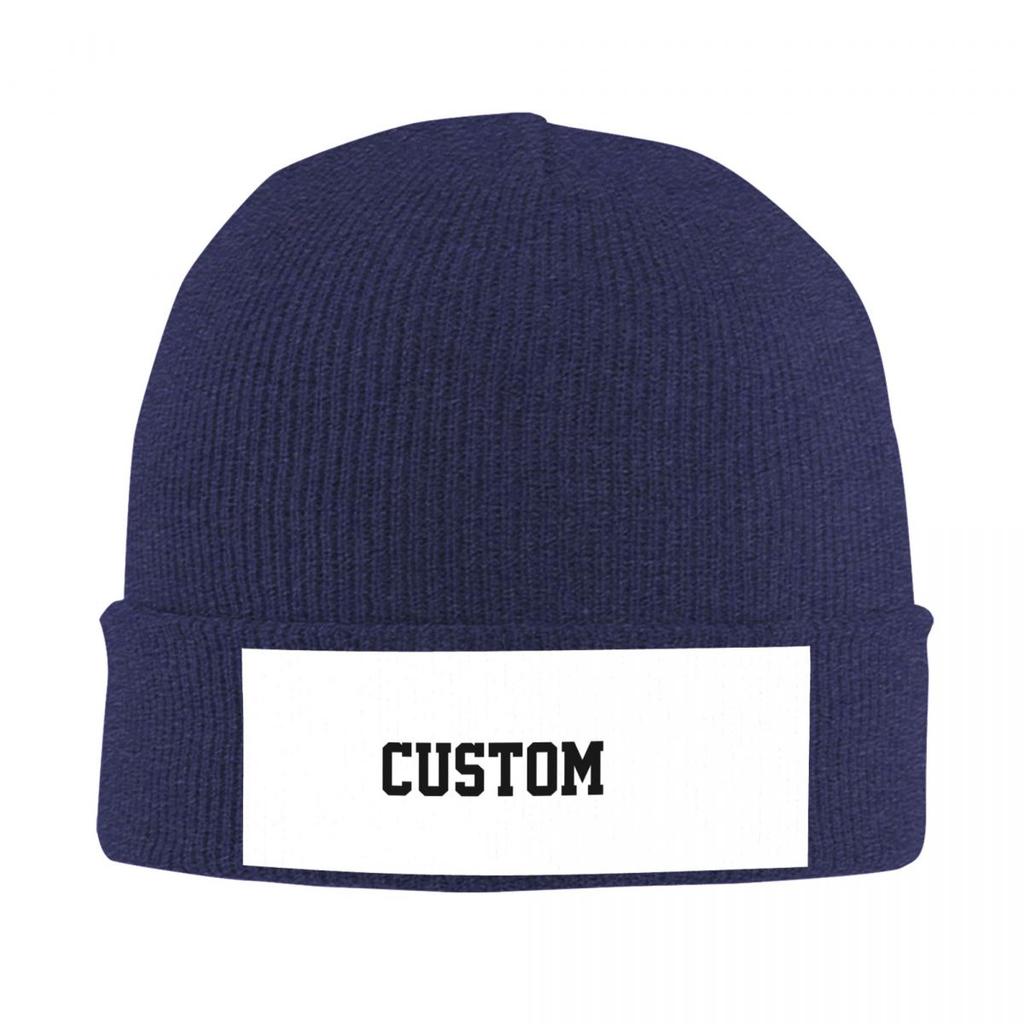 Custom Logo Knitted Caps Women's Men's Beanie Autumn Winter Hats Warm Caps