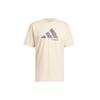 adidas Court Therapy American Retro Graphic Printed Short Sleeve Tee Men Beige IN6361