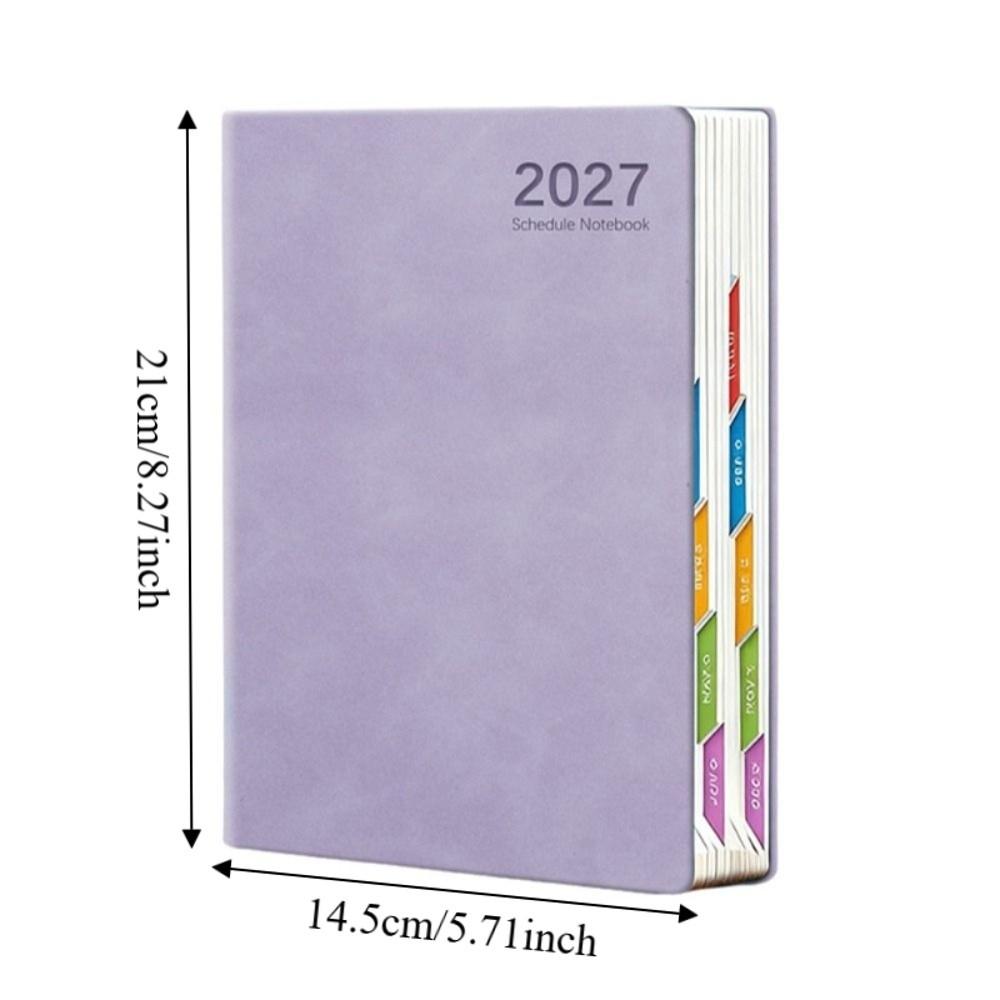 Portable 2027 Daily Planner Notebooks Efficiency Schedule Notebook For School Office Work