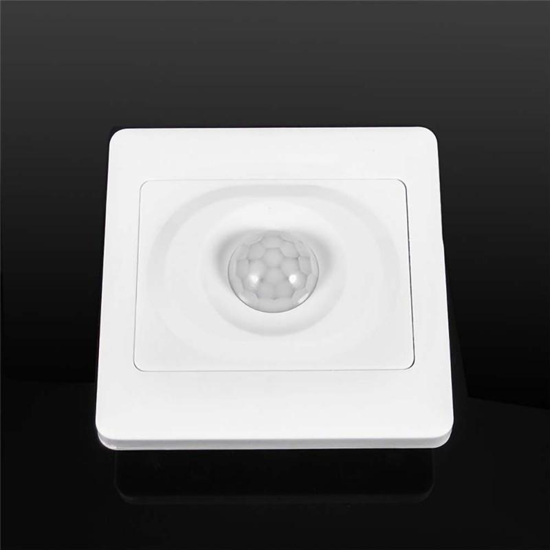 220V Automatic Infrared PIR Body Motion Sensor Switch Wall Mount LED Night Light