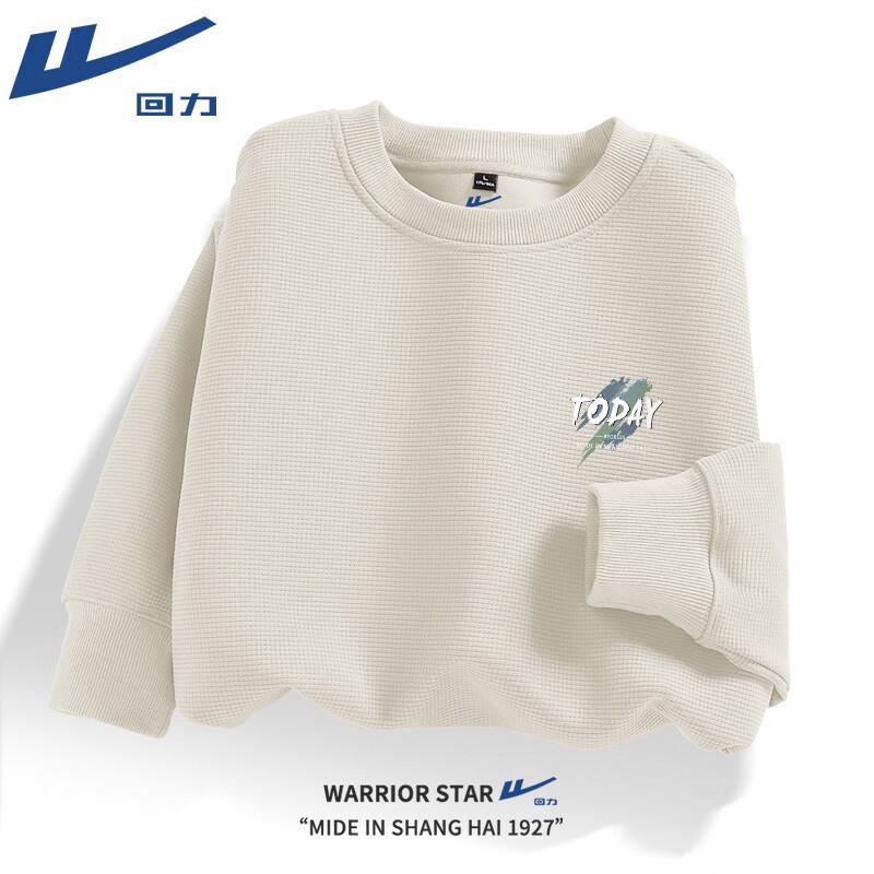 Warrior Japanese Style Heavyweight Waffle Knit Crewneck Sweatshirt