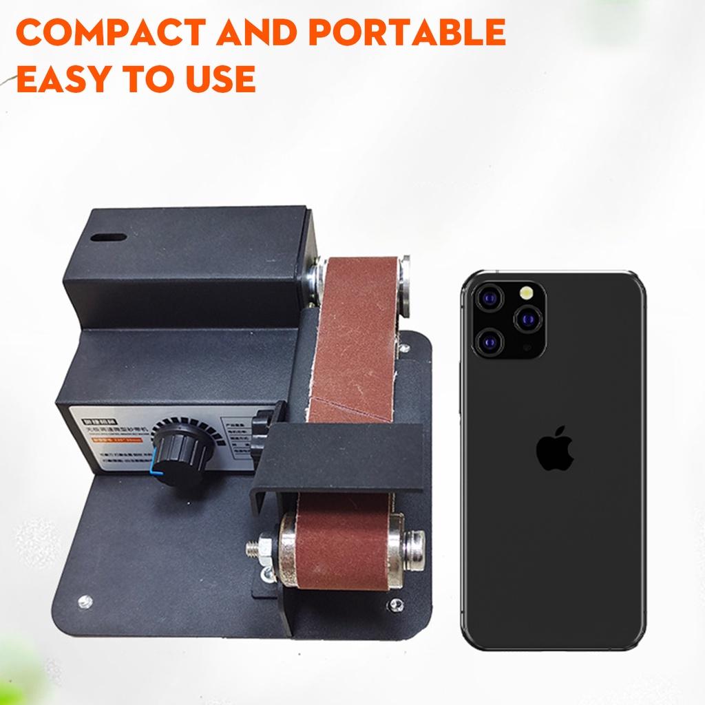 110V/220V 5000-10000RPM Multifunctional Grinder Mini Electric Belt Sander DIY Polishing Grinding Machine Cutter Edges Sharpener