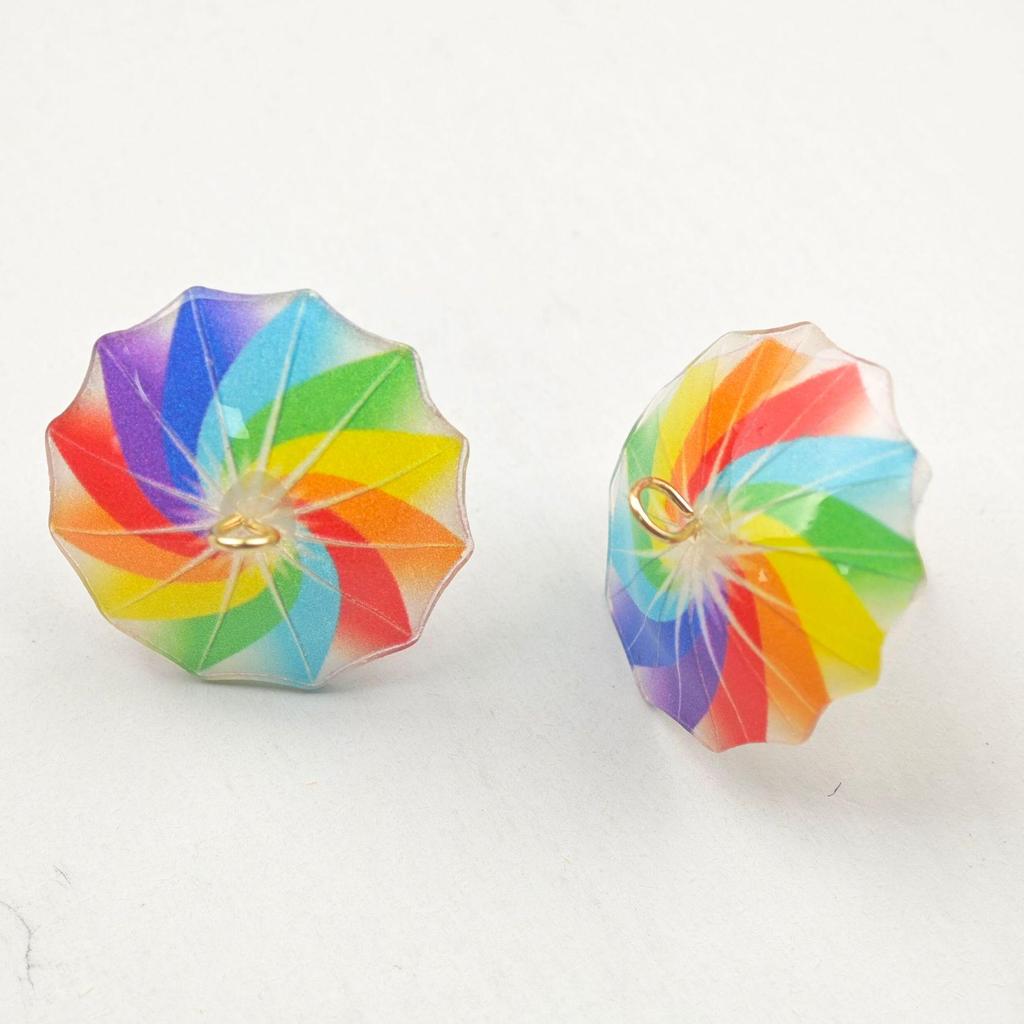 Kolorowy Mini Parasol DIY Akcesoria do Biżuterii na Kolczyki i Wsuwki do Włosów