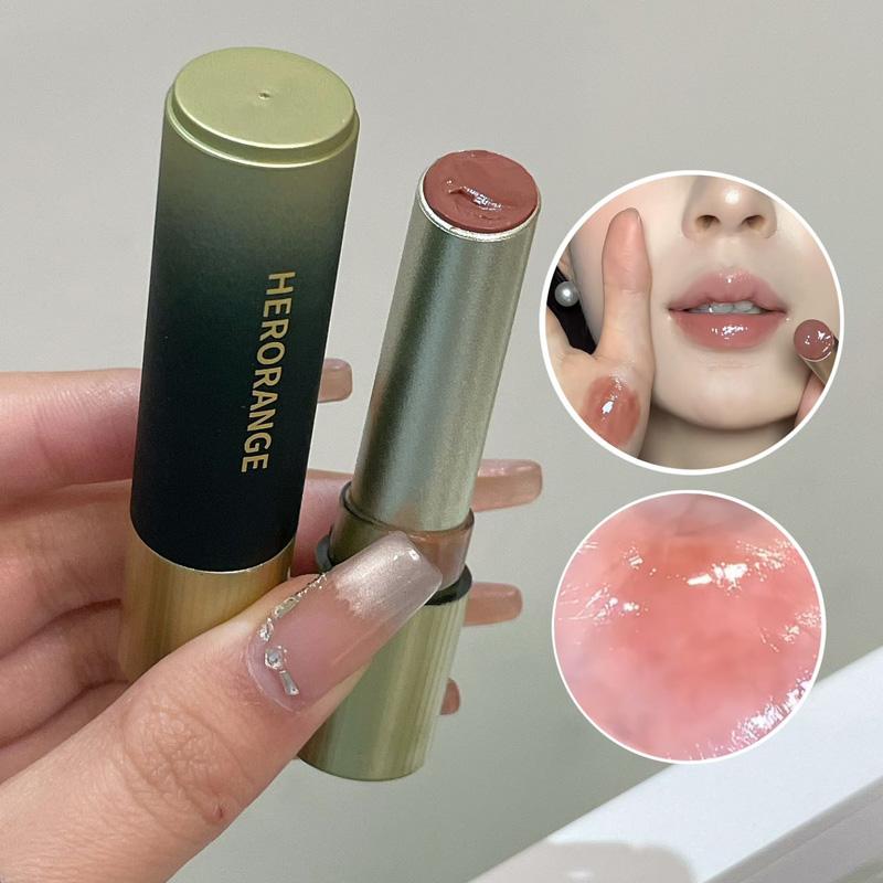 Punk Jelly Lipstick Mirror Lipgloss Chocolate Brown Moisturizing Smoky Lipsticks Non-stick Cup Not Easy To Fade Lip Tint Makeup