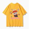 LABUBU Collaboration Short-sleeved T-shirt for Men in Summer, Labubu Doll Accessories, Loose and Versatile Clothes, Half-sleeved