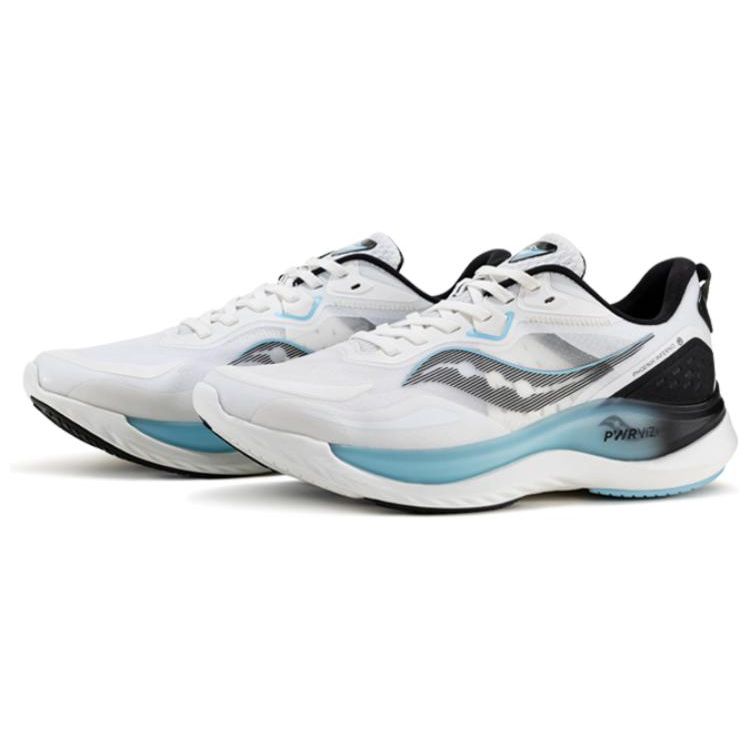 Saucony Phoenix Inferno 2 Comfortable Trendy Slip Resistant Durable Low Top Running Shoes Men sneaker White Black Blue S28184-4