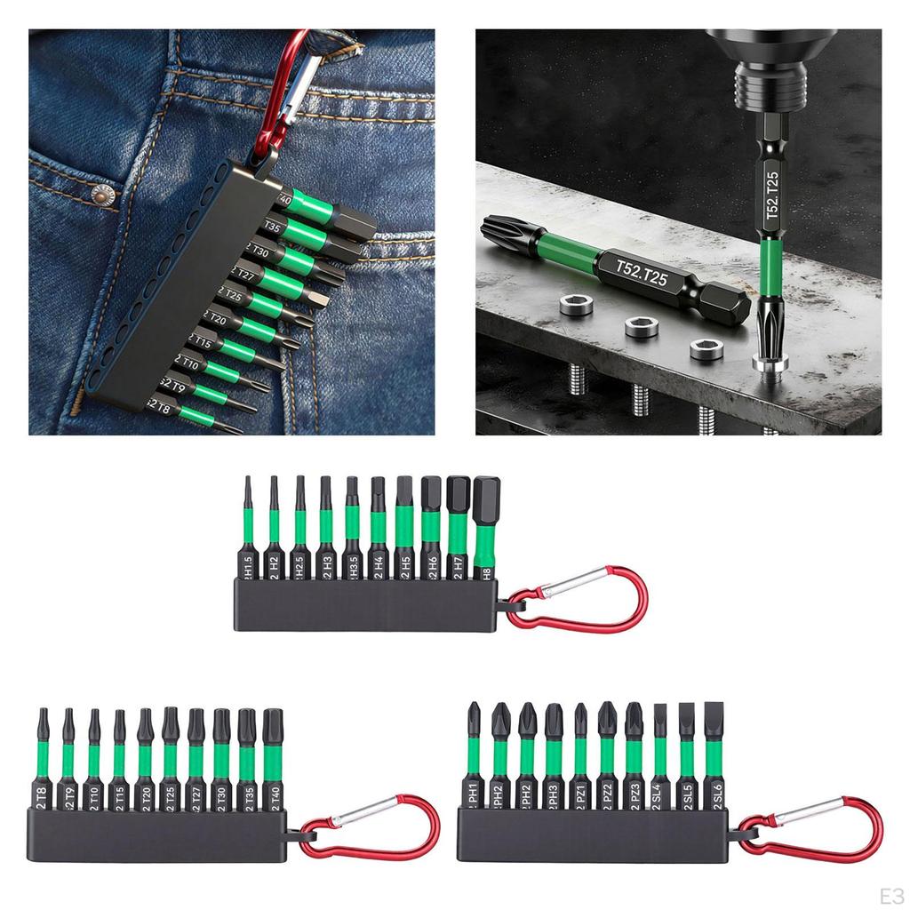 Screwdriver Bit Set Drill Tips Handymen Multifunctional Compact Professional Alloy Steel Impact Bits