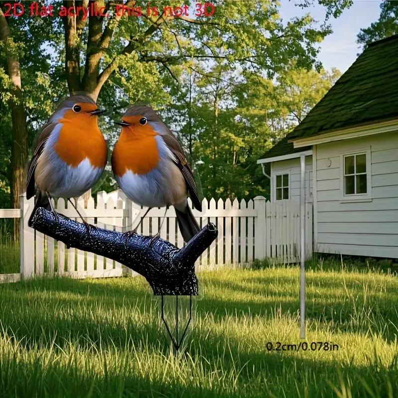 1 Stück Nachahmervogel Wetterfest Hofdekoration, Ideales Geschenk für Vogelliebhaber, Familien und Kinder