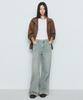 MUSINSA STANDARD WOMAN Women'S Wide Trapeze Denim Pants [Yellow Sky Blue]