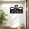 Custom Metal Sign Personalized Address Name Plate Waterproof Rustproof Iron Door Decor Modern Stylish Home Exterior