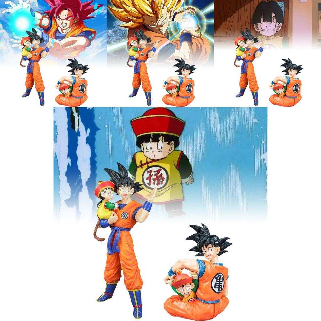Impressive Pvc Dragon Ball Super Saiyan Gohan Father Son Anime Figure 30cm Height