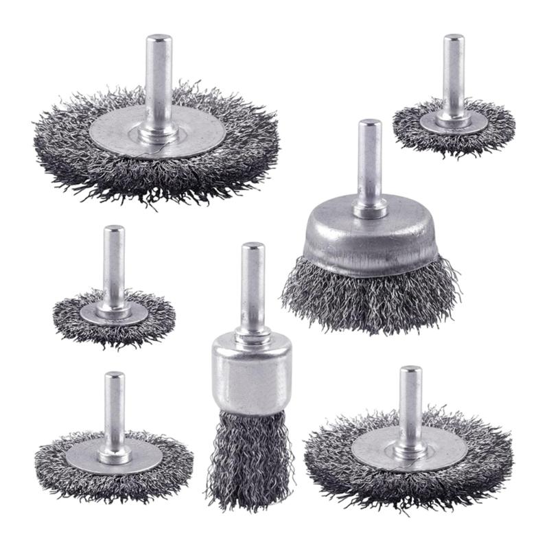 High Density Wire Brush Kit for Most Drills Efficient Metal Rusts & Dirt Removal Easy Handling In DIYer Maintenance Task