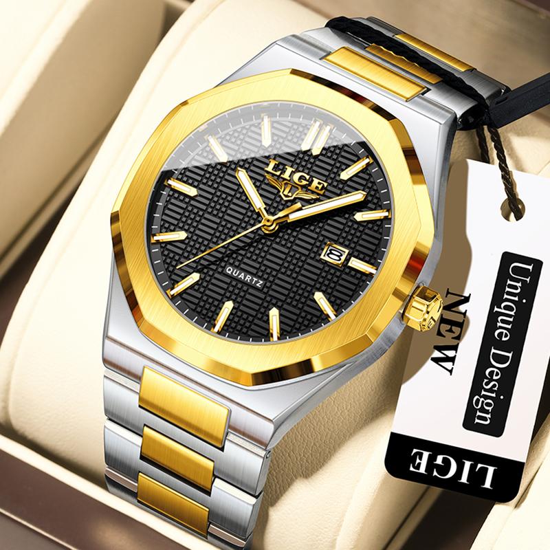 Quartz Watches For Men Fashion Business Date Chronograph Clock Male Outdoor Sport Waterproof Luminous Man Wristwatch