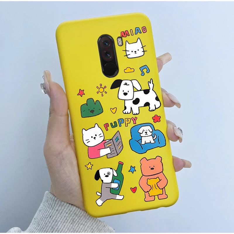 For Pocophone F1 Case Cute Cartoon Panda TPU Soft Silicone Phone Case For Xiaomi Pocophone F1 Back Cover PocoF1 Poco F 1 Fundas