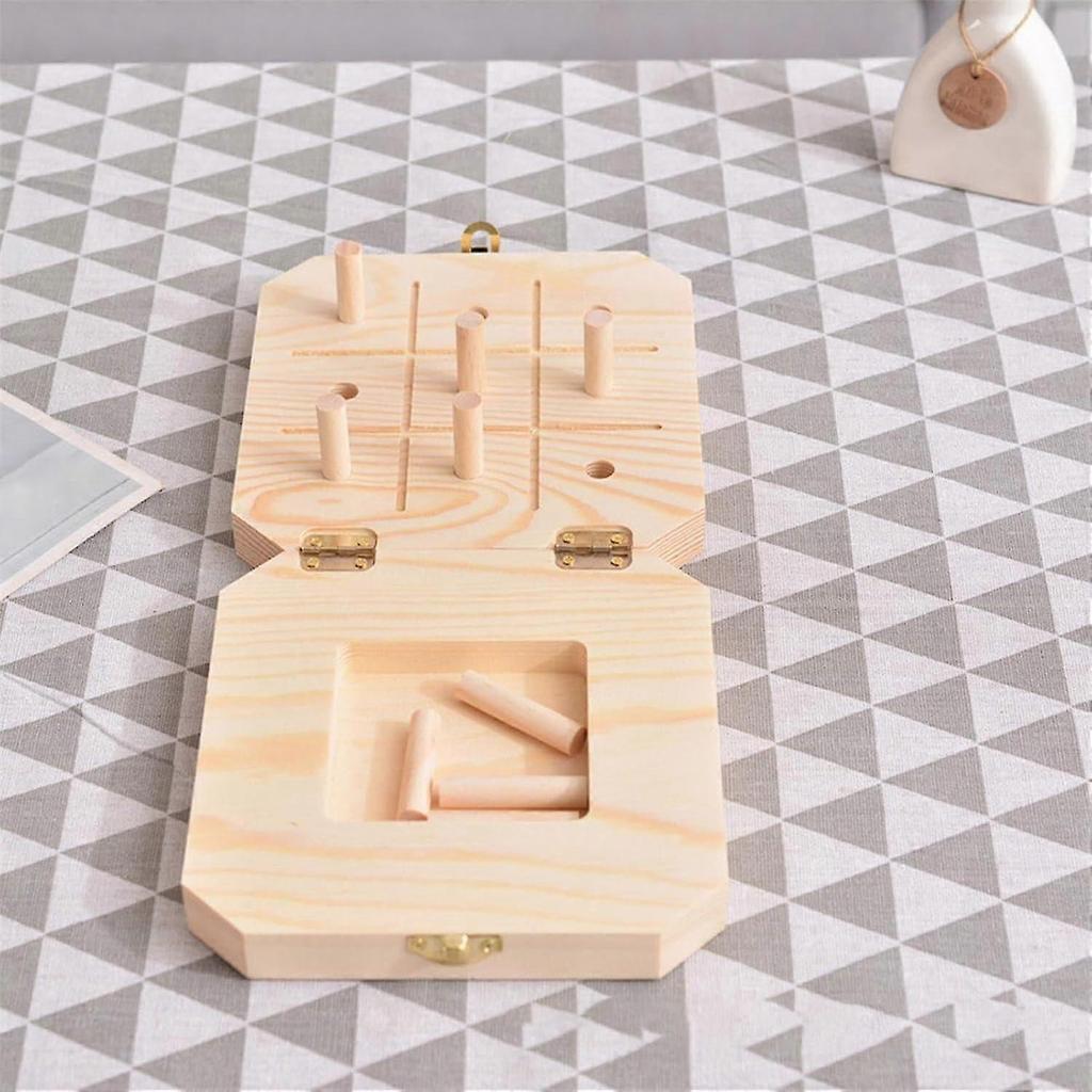 Pegboard for Finger Dexterity Wooden 9Hole Pegboard With Pegs Reactionary Speed Trainer Fine Motor Skills