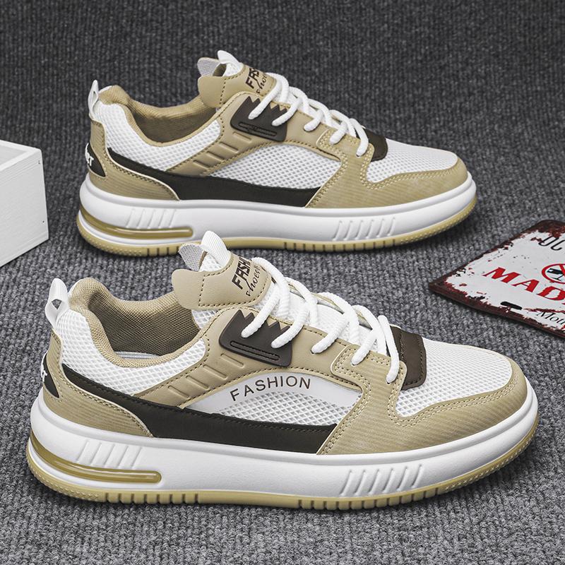 

2024 Чоловічі кросівки Студентське взуття на плоскому ходу Дихаючі модні кросівки на шнурівці Чоловіче комфортне спортивне взуття для бігу Zapatillas Hombre 44 дубильна кора