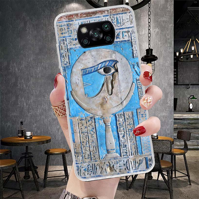 Egypt Nefertiti Anubis Ankh Pharaoh Soft Phone Case For Xiaomi Redmi 15C 15 13C 13 Poco X5 X6 X7 F7 Ultra M7 12C 12 10 10C 9C 9A