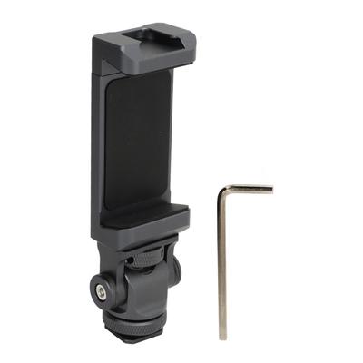 Aluminum Phone Tripod Mount Cold Shoe Support Vertical Horizontal Universal Smartphone Clamp with