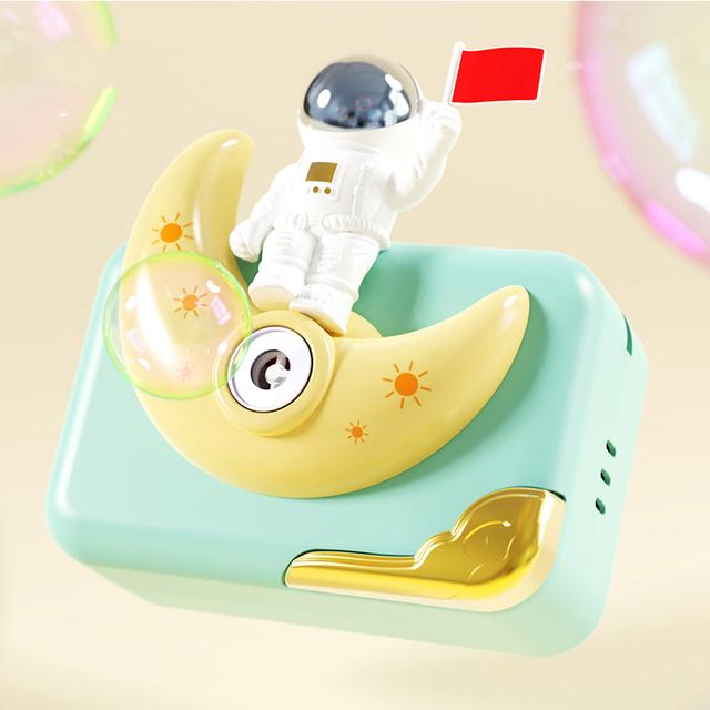 Barn ins Söt tecknad Unicorn Bubble Machine Automatisk Bubble Blåser Astronaut Musik Ljus Bubble Machine Leksak för barn Present