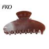 Damage-free Hair Clip Back Head Claw, Macaron Color Shower Clip, Smooth Surface Large Long Claw Anti-Slip Teeth Accessory for Buns Commuting