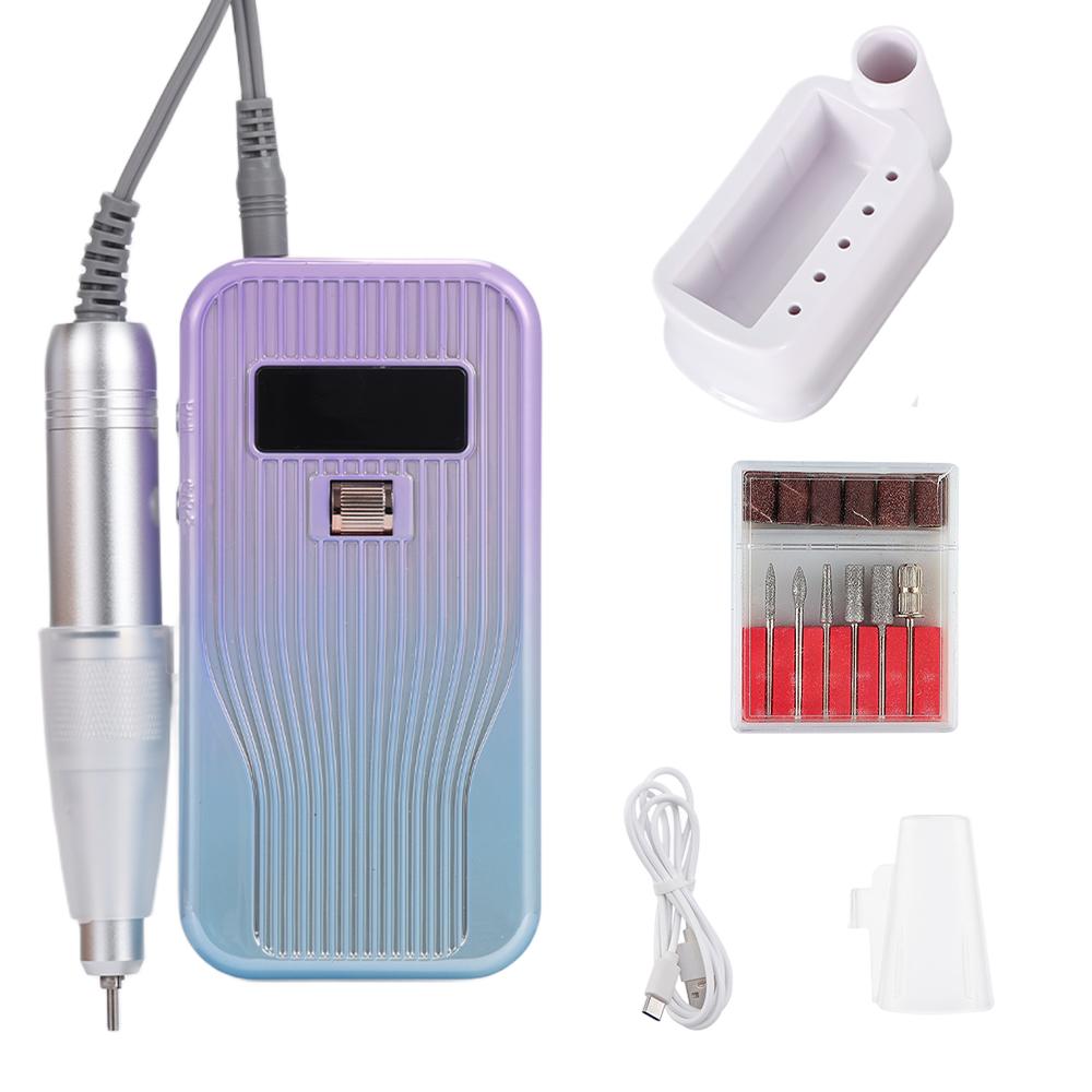 45000RPM Wireless Use Nail Drill Machine 2400mAh Nail Drill Milling Sander Nail Art Manicure Grinder Nail Polisher Cutter Kit