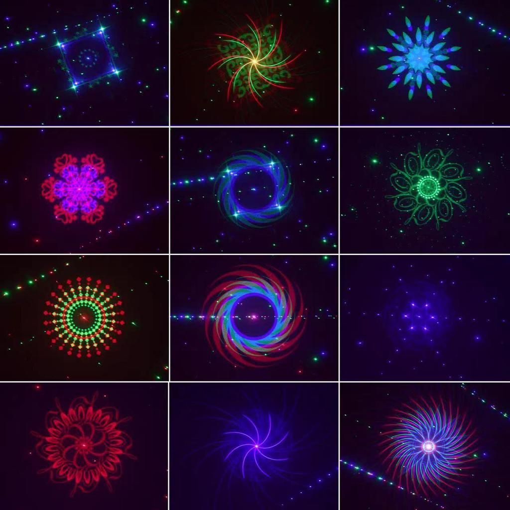 RGB Laser Light Show: Multicolor Laser Patterns for DJ, KTV, Disco, Stage with DMX Control