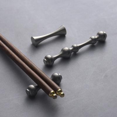 Stainless Steel Chopstick Rest Vintage Chopstick Holder Spoon Rest Easy Clean Compact Multi-Use Tableware Stand Kitchen Accessory