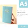 (Logo Engraving Possible) 2025 Soft Leather Business Schedule, Student 365-day Daily Planner, Record Book, Memo, English Inner Pages