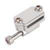Race Clutch Pedal Stopper Plate Universal Billet Aluminum Alloy Clutch Pedal Bracket Crank Adjustable Silver
