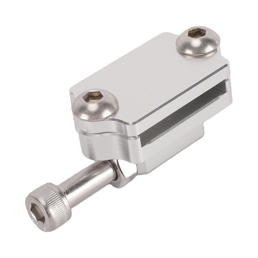 Race Clutch Pedal Stopper Plate Universal Billet Aluminum Alloy Clutch Pedal Bracket Crank Adjustable Silver
