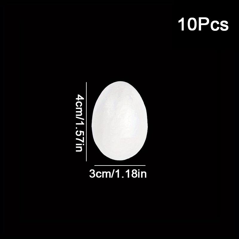 10PC White Easter Foam Egg DIY Painting Polystyrene Styrofoam Home Egg Balls Party Decoration Supplies Lightweight Handemade