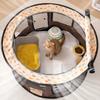 Round Cage Portable Foldable Circular Pet Carrier for Cats Dogs Enclosed Tent-style Pet House Universal Breeding Whelping Box for Dogs