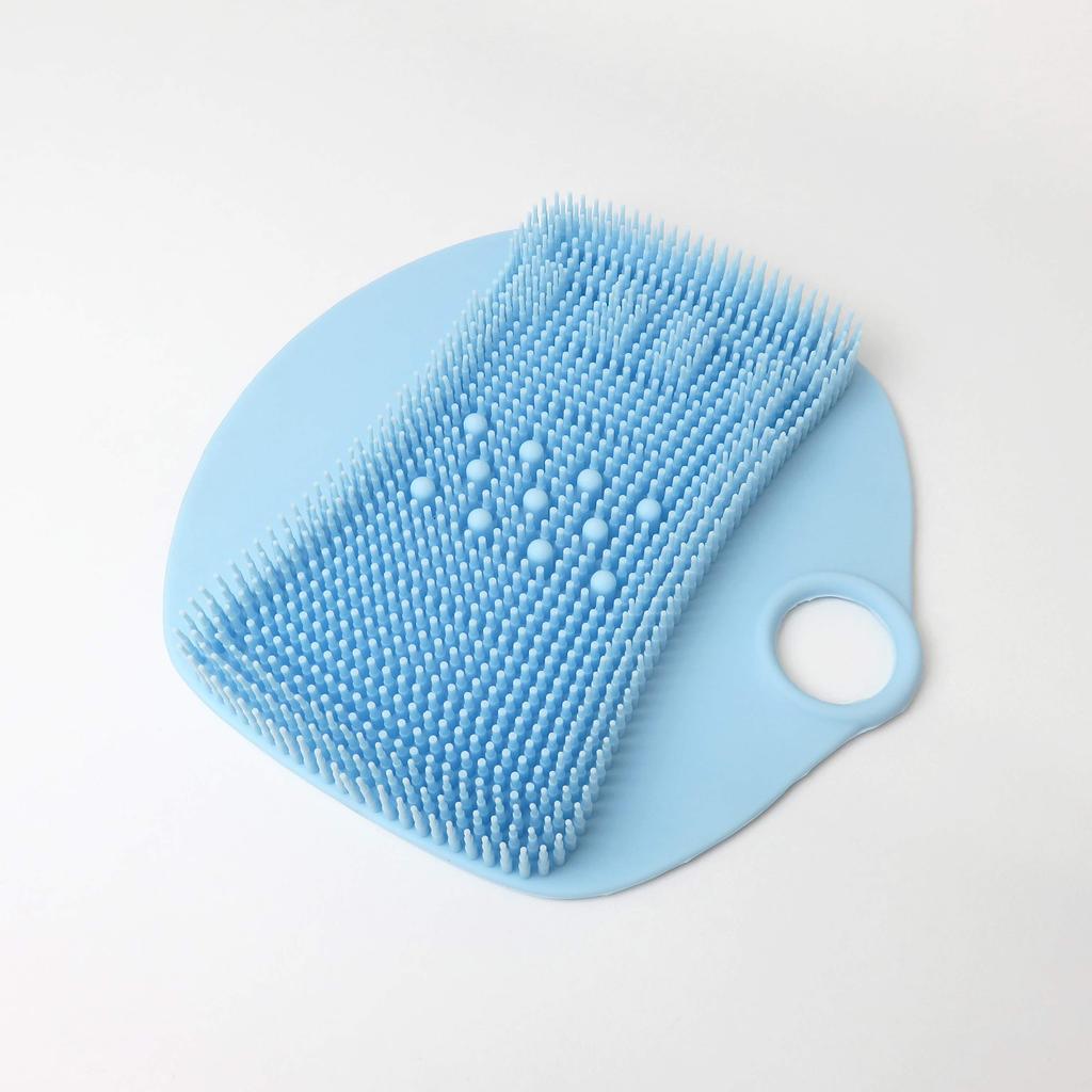Towa Sangyo Body 15 X X Silicone Foot Brush Brush, Blue, Approx. 15.8 1.8 Cm,